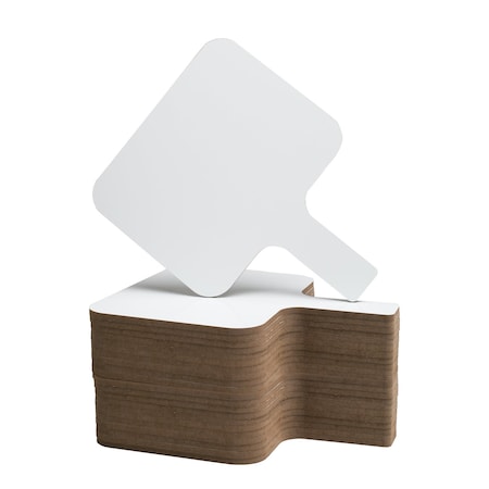 Flipside Rectangular Dry Erase Answer Paddle, Classpack, 24PK 10040